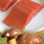 Salmone e funghi