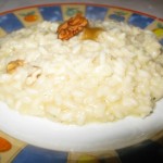 Risotto in salsa cremosa di noci