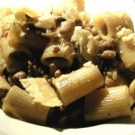Mezze maniche al sugo di fagioli