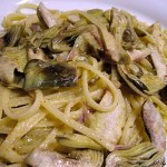 Trenette limone e carciofi Trenette limone e carciofi