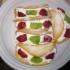 Mezzelune farcite con panna e frutta