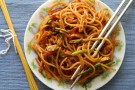 Spaghetti alla piastra Spaghetti alla piastra