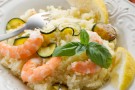 Couscous di piselli e gamberi Couscous di piselli e gamberi