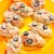 Barchette con tartare di tonno e salmone