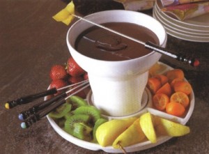 Set Fonduta TOLIDA 300ml In Ceramica - Con 4 Forchette E 4 Piatti, Per Cioccolato E Formaggio - Foto 7