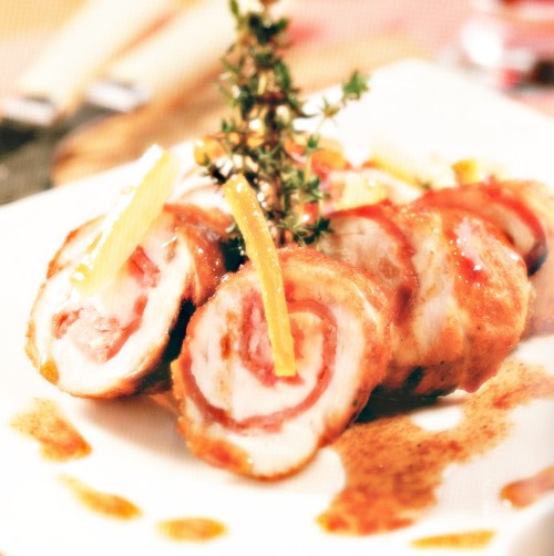 Rotolini di pollo farciti al limone