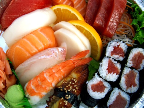 Sashimi: sottili fette di pesce crudo
