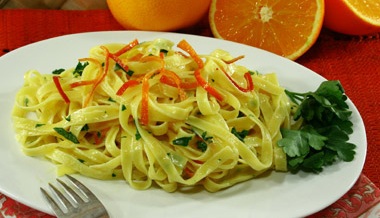 Tagliatelle all'arancia