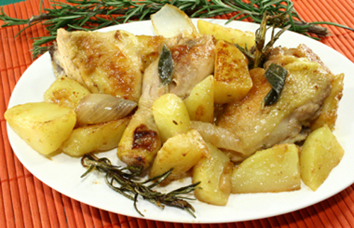 Ricetta pollo rustico con patate