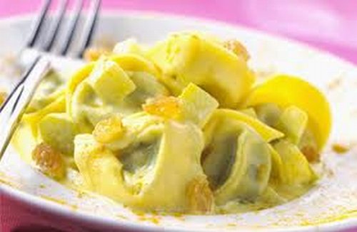 Tortelli di magro con salsa al Curry