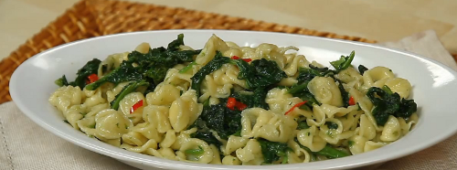 Orecchiette con speck e cime di rapa