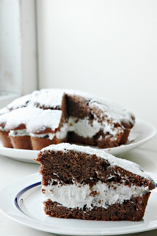 Ricetta torta al caffè con crema di panna