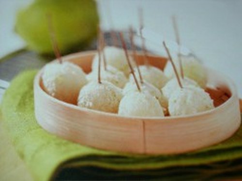 Ricetta perle di pere al parmigiano e lime