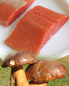 Ricetta classica salmone e funghi