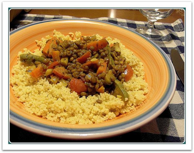 Cous cous di lenticchie e verdure