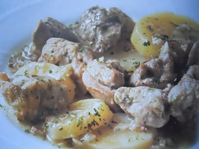 Agnello in spezzatino con patate lesse