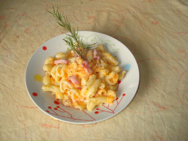 Fusilli alla pancetta e zucca