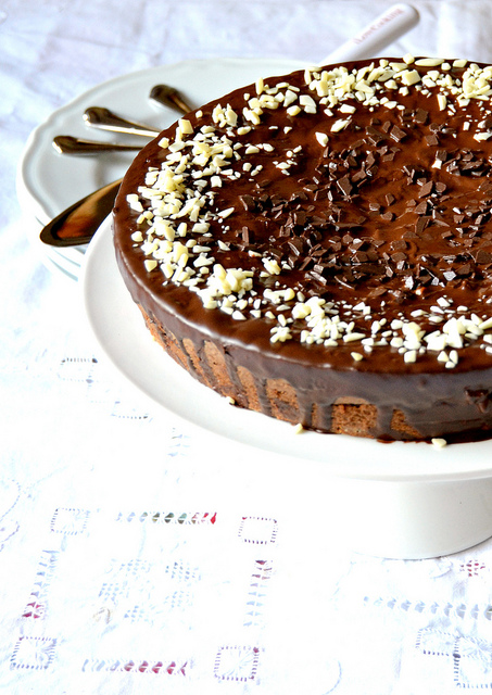 Torta morbida al cioccolato e caffè