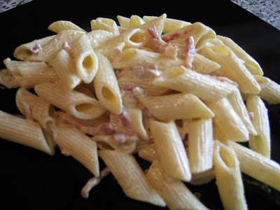 Penne pancetta e mascarpone