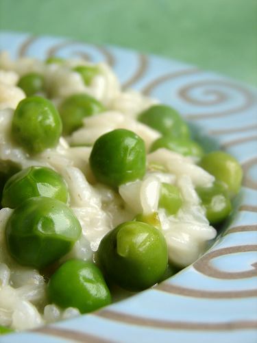 Risotto con piselli