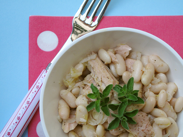 Insalata fredda fagioli e tonno