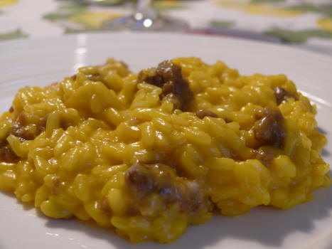 Risotto con salsiccia e birra