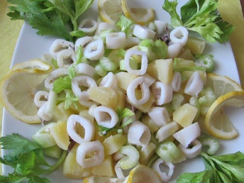 Ricette estive - Insalata di calamaretti alla griglia e zucchine