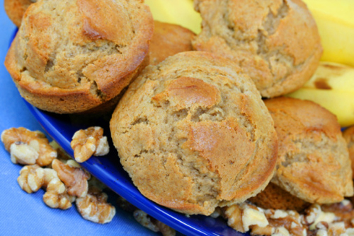 Muffin al miele con le noci