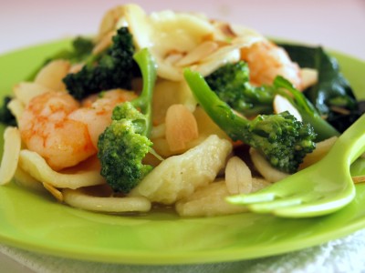 Orecchiette broccoli e gamberi