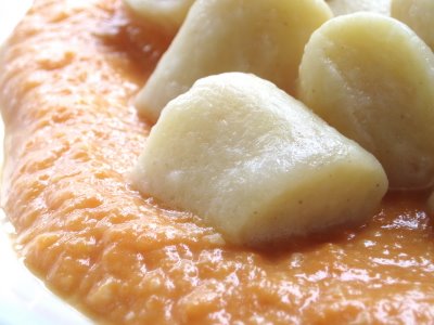 Gnocchi con crema di zucca