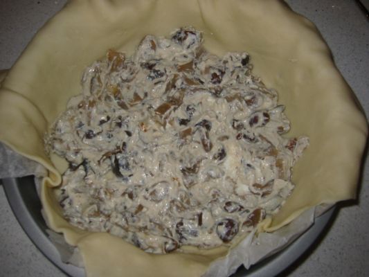 Torta salata con i funghi