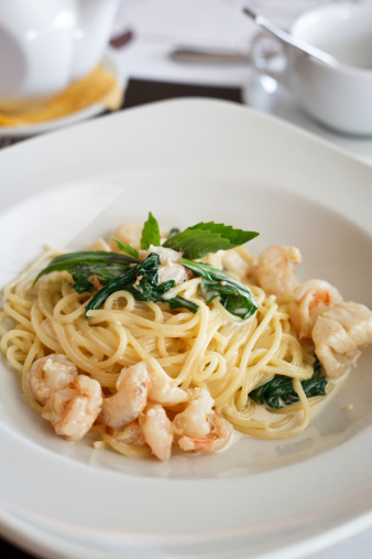 Linguine con gli scampi