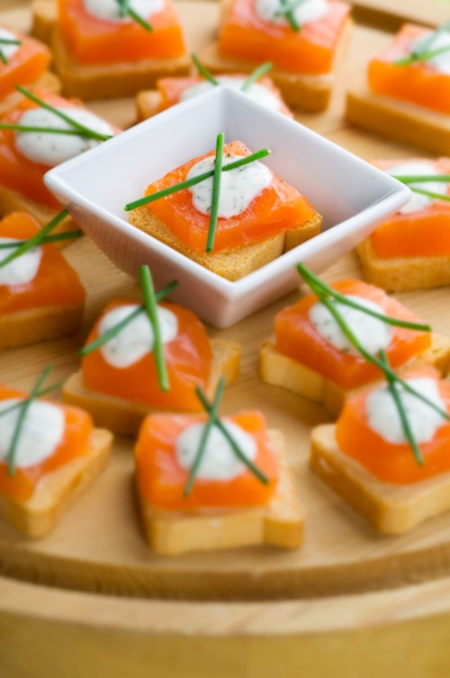 Canapès al salmone affumicato  