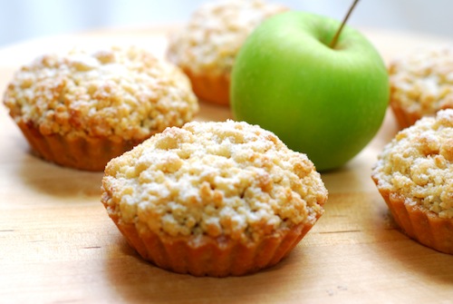 Crumble di mele verdi al cioccolato bianco 