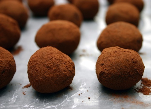 Truffle cioccolato cannella e pistacchi 