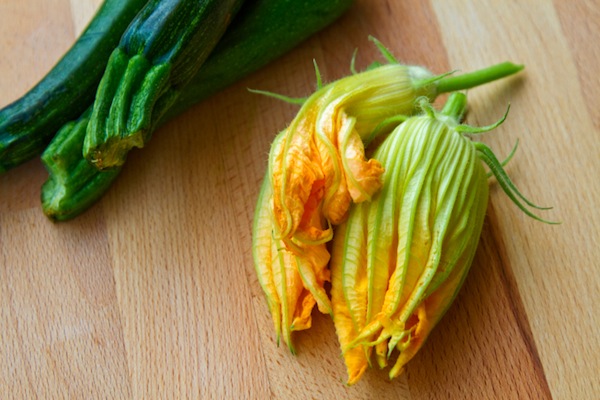 Ricette estive, tagliatelle con crema ai fiori di zucca