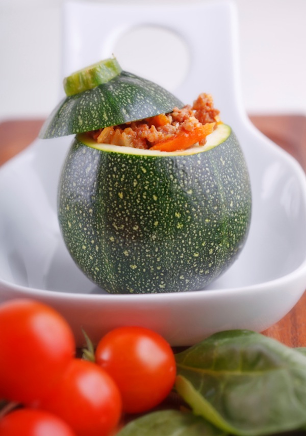 Cestini di zucchine con pomodorini 