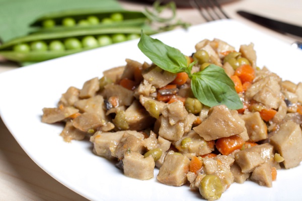 Spezzatino di seitan con verdure