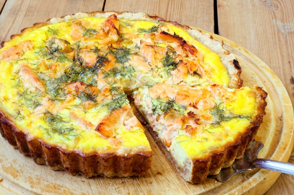 Ricetta quiche con zucchine e salmone