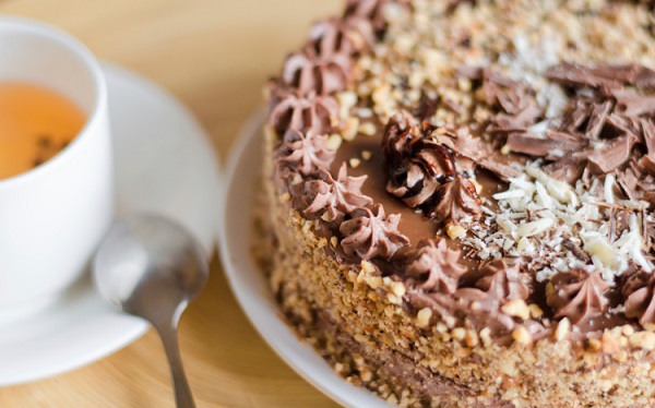 Ricetta della torta al cioccolato e caffè