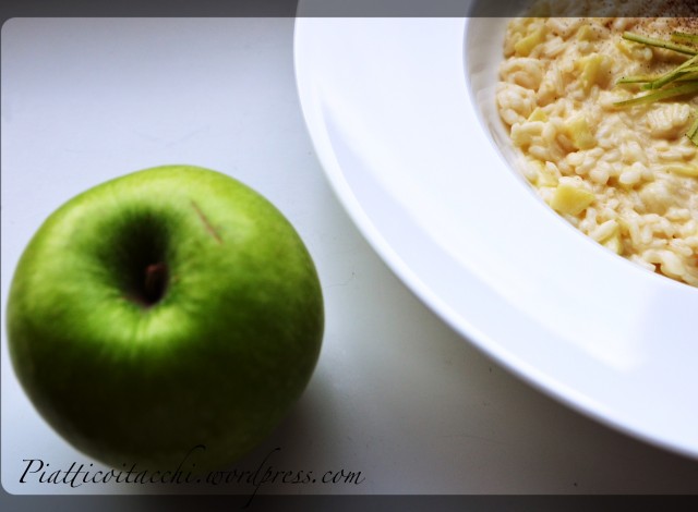 Risotto alla mela verde e Robiola di Roccaverano