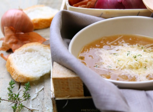 Soupe à l'oignon alla francese