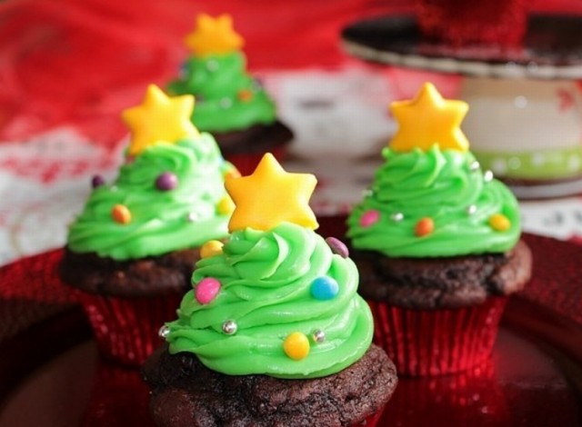 Ricette di Natale, Cupcakes ad albero di Natale