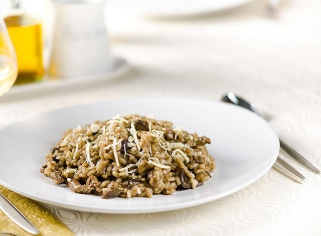 Risotto funghi e salsiccia