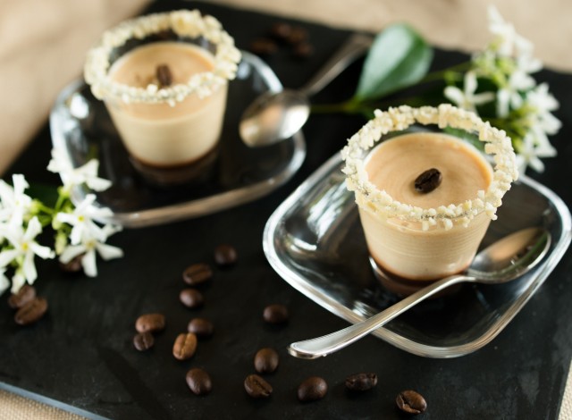 Mousse di caffè, mandorle e Bicerin