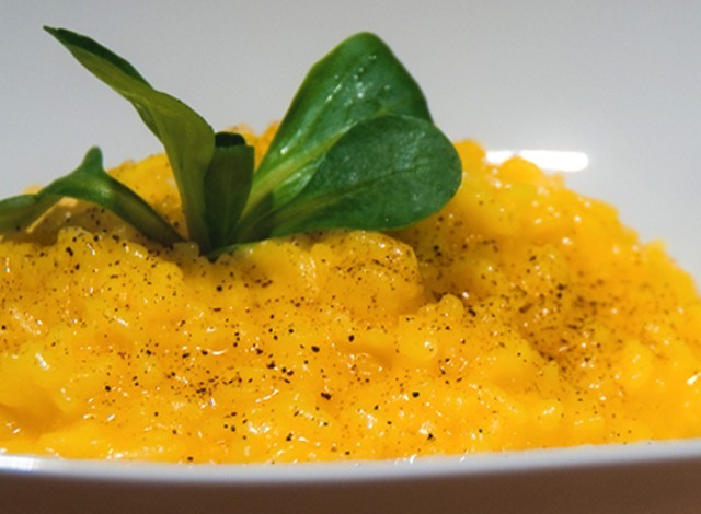 Il risotto alla Milanese con la presentazione di Gadda