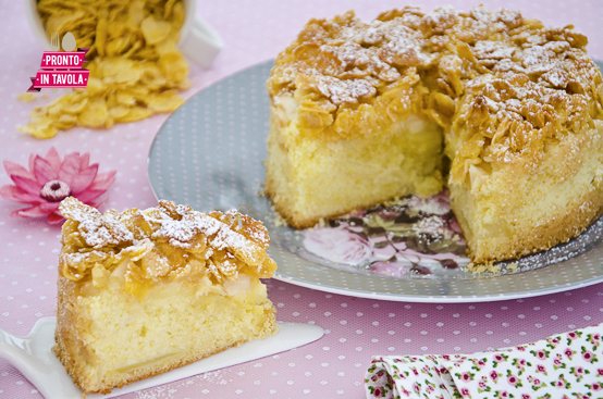 Torta di mele e corn flakes, non la classica proposta della nonna