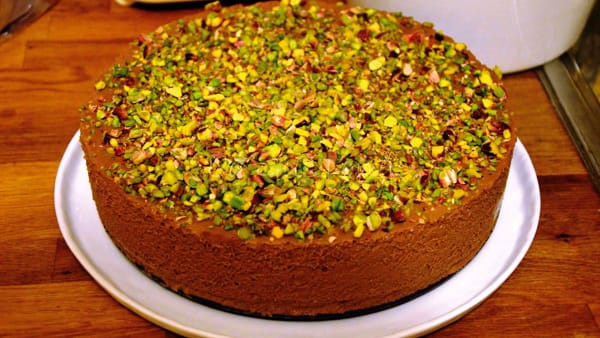 Torta cioccolato e pistacchi