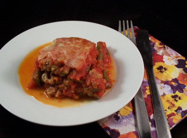 Parmigiana di fagiolini corallo