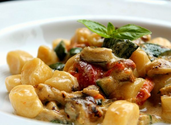 Gnocchi di stracchino con verdure